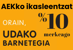 Udako barnetegia AEKko ikasleentzat